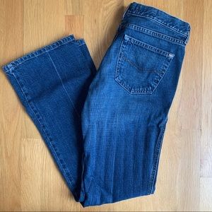 y2k mavi low-rise bootcut jeans